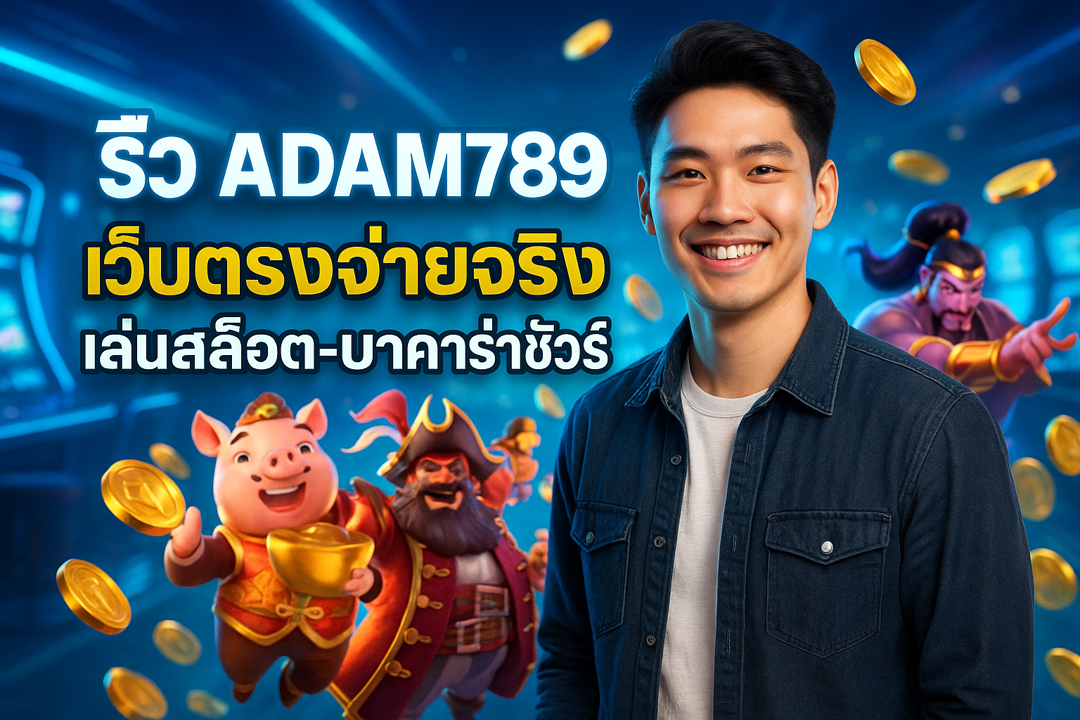 รีวิว ADAM789 เว็บตรงจ่ายจริง เล่นสล็อต-บาคาร่าชัวร์