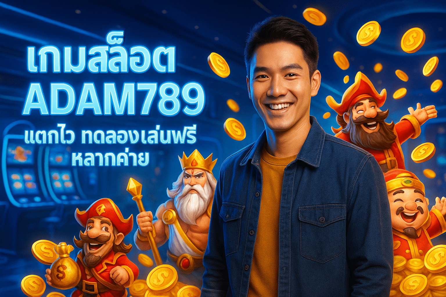 เกมสล็อต ADAM789 แตกไว ทดลองเล่นฟรีหลากค่าย